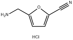5-(氨基甲基)呋喃-2-甲腈盐酸盐 结构式