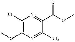 3-氨基-6-氯-5-甲氧基吡嗪-2-羧酸甲酯 结构式
