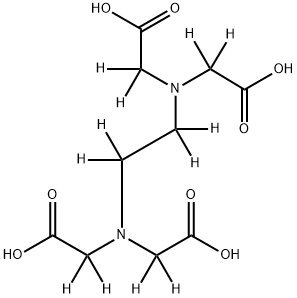 乙二胺四乙酸-D12 结构式