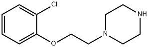 1-[2-(2-氯苯氧基)乙基]哌嗪 结构式