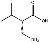 (S)-2-(氨基甲基)-3-甲基丁酸 结构式