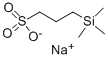 3-三甲基硅基-1-丙磺酸钠 结构式