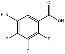 5-氨基-2,3,4-三氟苯甲酸 结构式