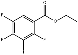 ETHYL 2,4,5-TRIFLUORO-3-IODOBENZOATE 结构式