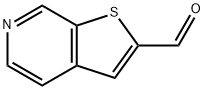 噻吩并[2,3-C]吡啶-2-甲醛 结构式