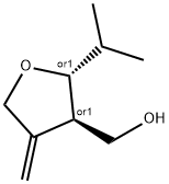 3-Furanmethanol,tetrahydro-4-methylene-2-(1-methylethyl)-,trans-(9CI) 结构式