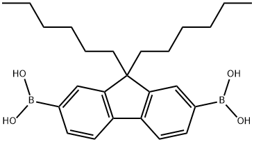 9,9-二己基芴-2,7-二硼酸二(1,3-丙二醇)酯 结构式