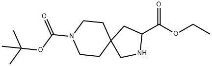 2,8-二氮杂-螺[4.5]癸烷-3,8-二甲酸 8-叔丁基 酯 3-乙酯 结构式