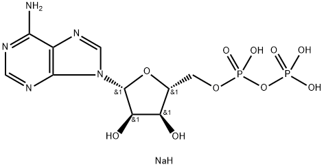 ADP,5'二磷酸腺苷钠盐 结构式