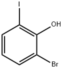 2-溴-6-碘苯酚 结构式