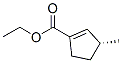 1-Cyclopentene-1-carboxylicacid,3-methyl-,ethylester,(R)-(9CI) 结构式