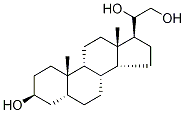 (3α,5β)-Pregnane-3,20,21-triol 结构式