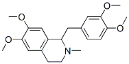 1,2,3,4-Tetrahydro-1-(3,4-dimethoxybenzyl)-6,7-dimethoxy-2-methylisoquinoline 结构式