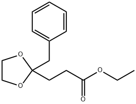 ethyl 2-benzyl-1,3-dioxolane-2-propionate  结构式