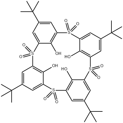 4-叔丁基磺酰杯[4]芳烃 结构式