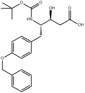 BOC-(3S,4S)-4-氨基-3-羟基-5-(4-苄氧基苯基)戊酸 结构式