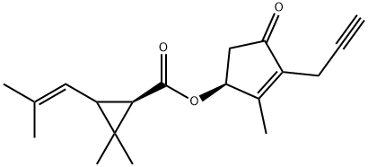 炔烯菊酯(丙炔菊酯) 结构式