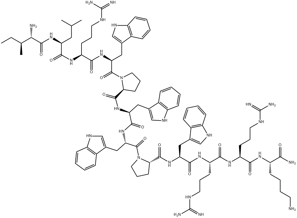 OMIGANAN多肽/奥米茄南 结构式