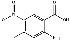 Benzoic acid, 2-amino-4-methyl-5-nitro- (9CI) 结构式