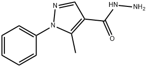 5-甲基-1-苯基-1H-吡唑-4-酰肼 结构式