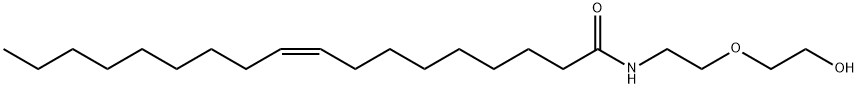 (Z)-N-[2-(2-hydroxyethoxy)ethyl]-9-octadecenamide  结构式