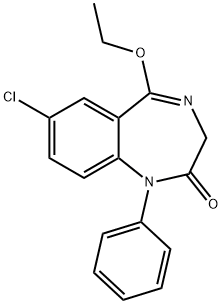 7-Chloro-5-ethoxy-1-phenyl-1H-1,4-benzodiazepin-2(3H)-one 结构式