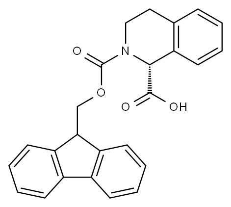 FMOC-D-1,2,3,4-四羟基异喹啉-1-甲酸 结构式