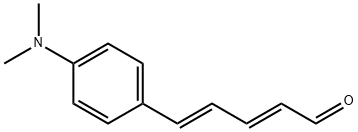 反,反-5-[4-(二甲氨基)苯基]-2,4-戊二烯醛 结构式