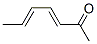 3,5-Heptadien-2-one, (E,)- (8CI) 结构式