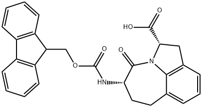 (2S,5S)-5-((((9H-Fluoren-9-yl)methoxy)carbonyl)amino)-4-oxo-1,2,4,5,6,7-hexahydroazepino[3,2,1-hi]indole-2-carboxylicacid