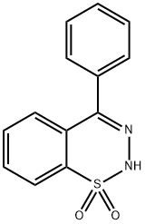4-Phenyl-2H-1,2,3-benzothiadiazine1,1-dioxide 结构式