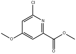 6-氯-4-甲氧基-2-吡啶羧酸甲酯 结构式