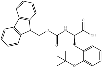 N-FMOC-L-2-叔丁氧基苯丙氨酸 结构式