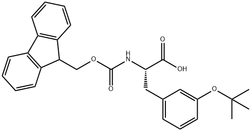 N-FMOC-L-3-叔丁氧苯丙氨酸 结构式