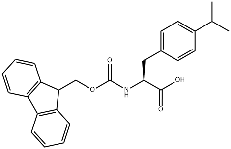 (S)-2-(9H-FLUOREN-9-YLMETHOXYCARBONYLAMINO)-3-(4-ISOPROPYL-PHENYL)-PROPIONIC ACID 结构式