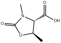 4-Oxazolidinecarboxylicacid,3,5-dimethyl-2-oxo-,(4S-trans)-(9CI) 结构式