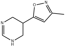 Pyrimidine, 1,4,5,6-tetrahydro-5-(3-methyl-5-isoxazolyl)- (9CI) 结构式