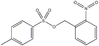 对甲苯磺酸2-硝基苄酯 结构式