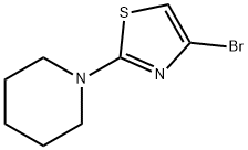 4-溴-2-(哌啶-1-基)噻唑 结构式