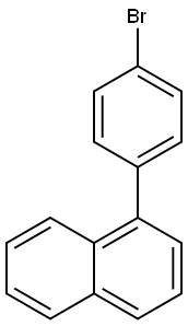 1-(4-溴苯基)萘 结构式
