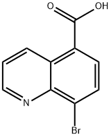 8-溴喹啉-5-甲酸 结构式