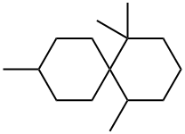 1,1,5,9-Tetramethylspiro[5.5]undecane 结构式