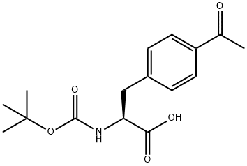 BOC-4-乙酰基-L-苯丙氨酸 结构式