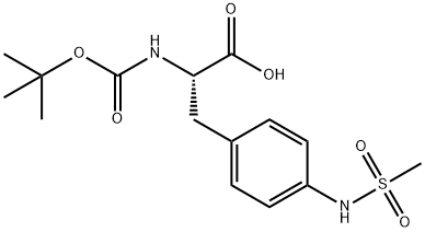 BOC-L-PHE(4-NH-SO2-CH3) 结构式