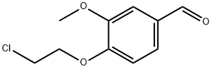 4-(2-氯乙氧基)-3-甲氧基苯甲醛 结构式