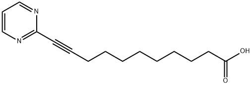 10-Undecynoic acid, 11-(2-pyrimidinyl)- (9CI) 结构式