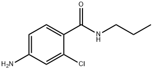 4-氨基-2-氯-N-丙基苯甲酰胺 结构式