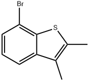 7-BROMO-2,3-DIMETHYL-BENZO[B]THIOPHENE 结构式