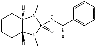(3A,7AR)-1,3-二甲基-N-[(1S)-1-苯乙基]八氢-1H-1,3,2-苯并二氮磷杂环戊烷-2-胺 2-氧化物 结构式