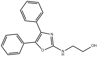 Oxazole, 4,5-diphenyl-2-((2-hydroxyethyl)amino)- 结构式